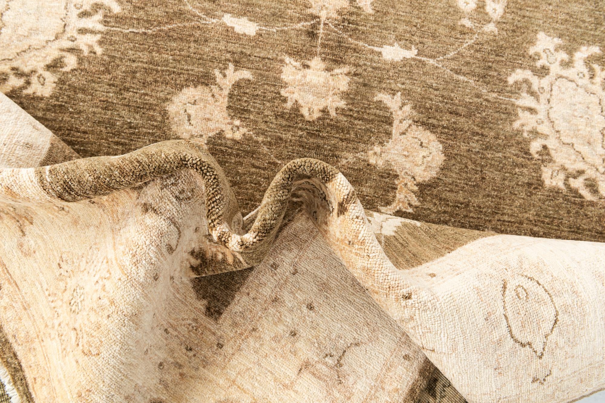 5' 8 x 8' 2 Hand Knotted Peshawar Ziegler Oriental Rug