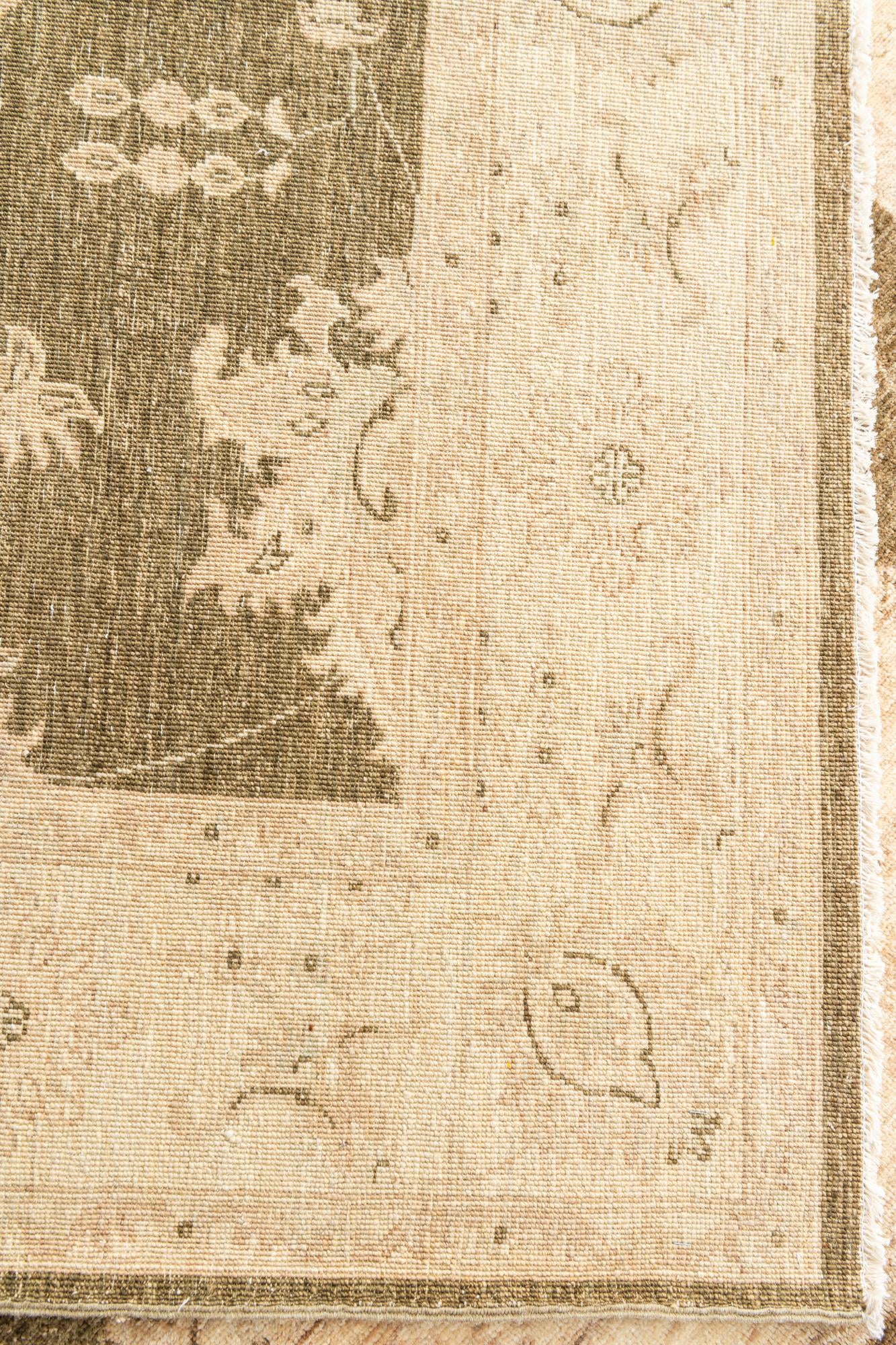 5' 8 x 8' 2 Hand Knotted Peshawar Ziegler Oriental Rug