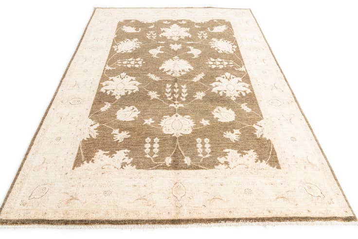 Detail image of 5' 5 x 8' 3 Hand Knotted Peshawar Ziegler Oriental Rug