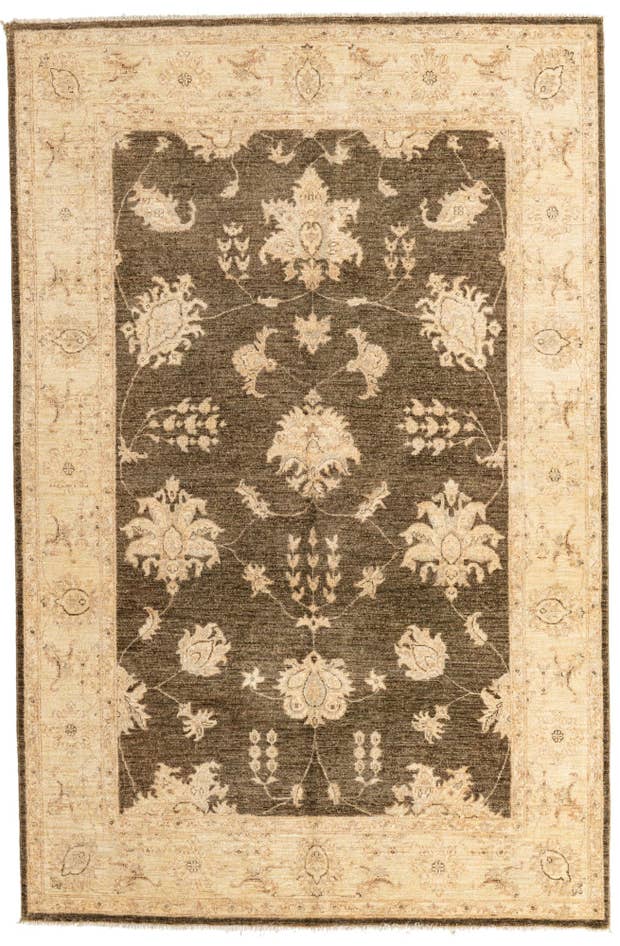 Detail image of 5' 5 x 8' 3 Hand Knotted Peshawar Ziegler Oriental Rug