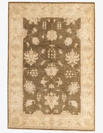 5' 8 x 8' 2 Hand Knotted Peshawar Ziegler Oriental Rug