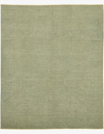 7' 10 x 9' 7 Hand Knotted Peshawar Ziegler Wool Rug