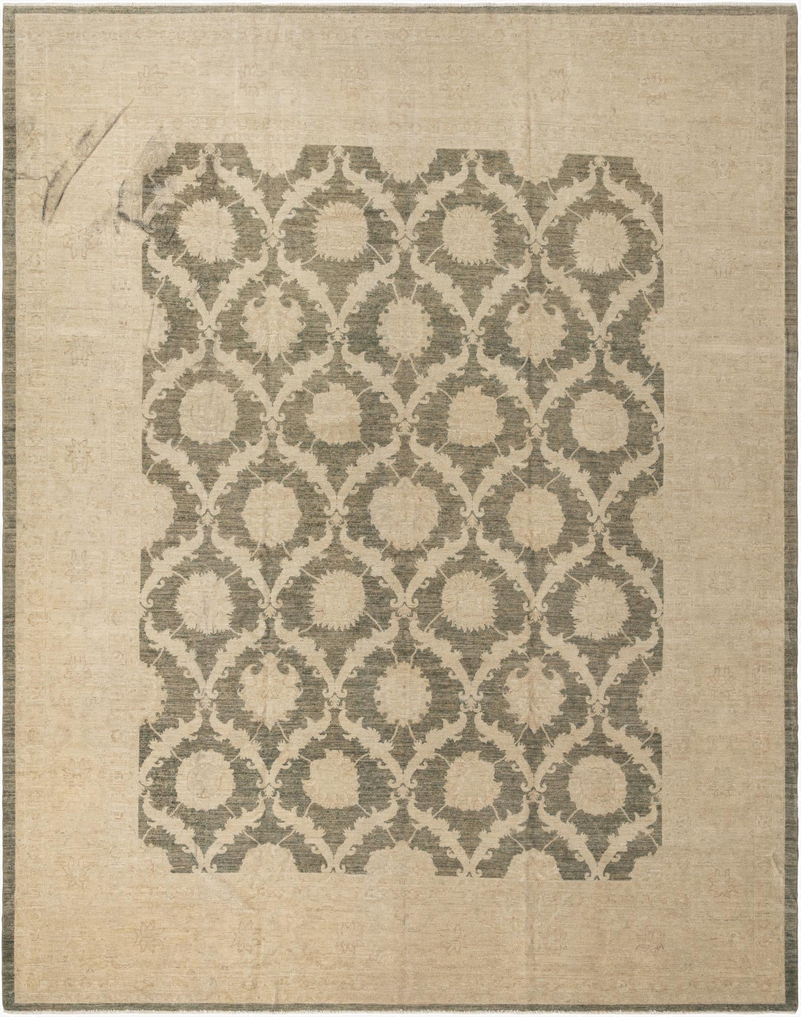 Primary image 11' 10 x 14' 10  Hand Knotted Peshawar Ziegler Rug