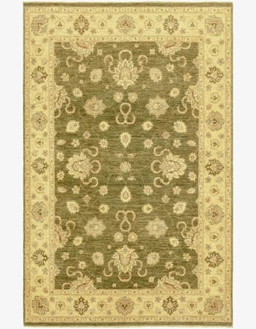 5' 8 x 8' 8 Hand Knotted Peshawar Ziegler Rug