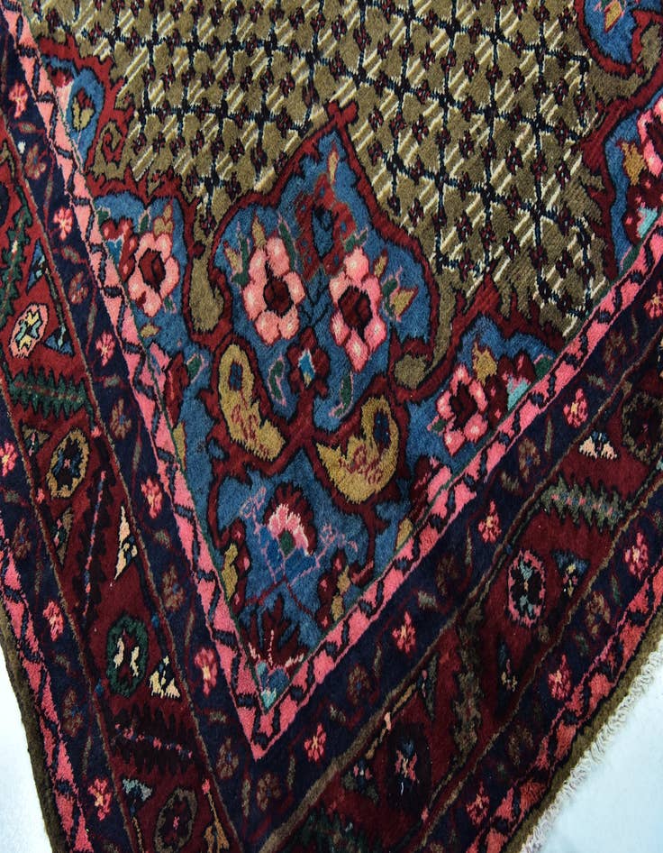 Detail image of 5' x 9' 6 Hand Knotted Songhor Persian Wool Rug