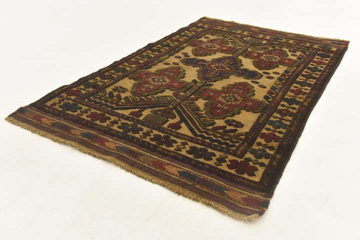 2' 8 x 4' 5 Hand Knotted Sumak Wool Rug