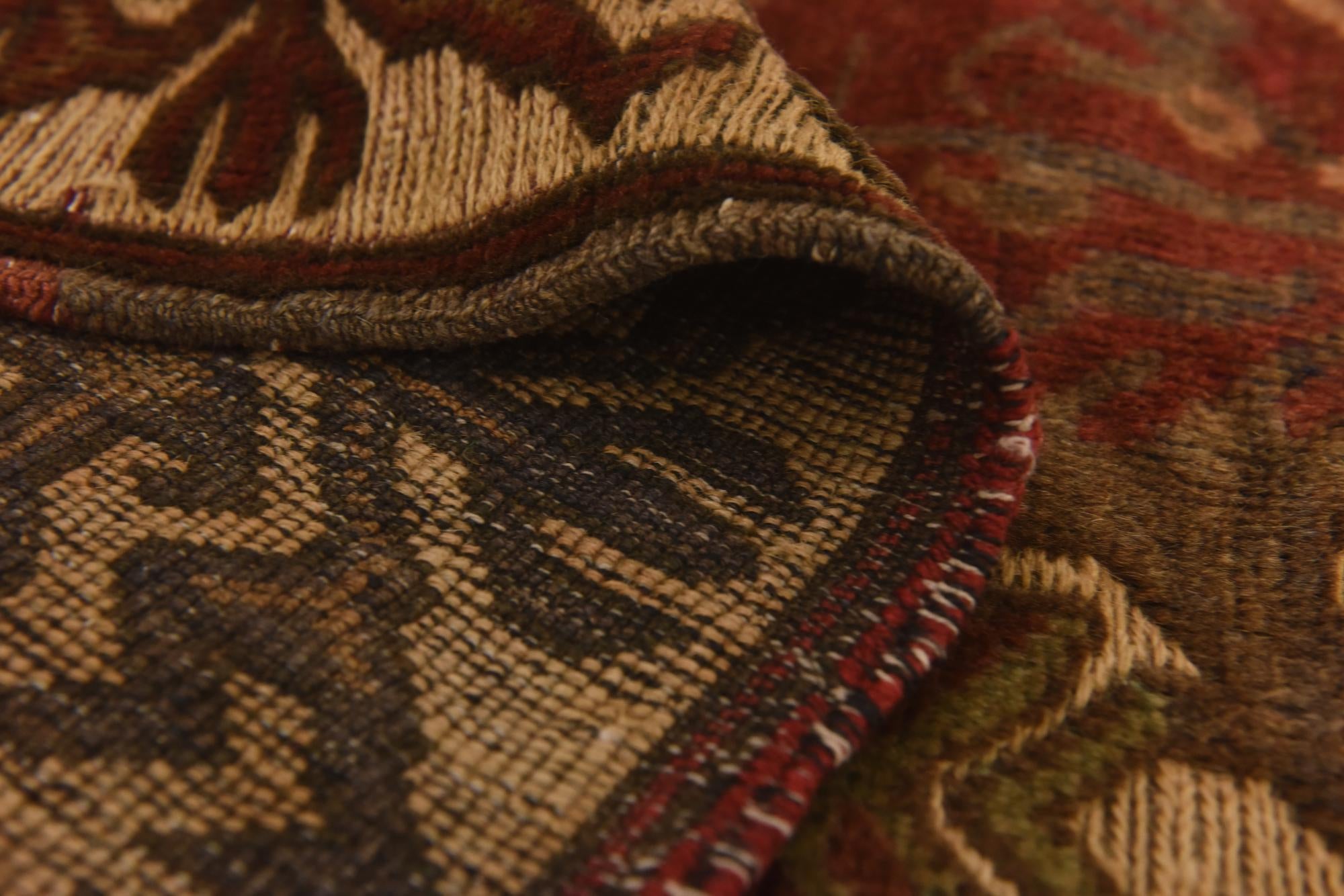 3' 10 x 6' 1 Hand Knotted Sumak Wool Rug