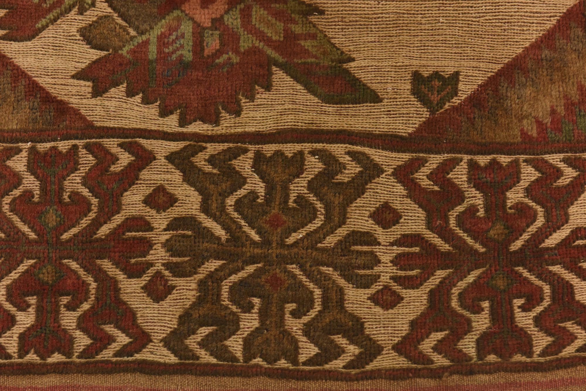 3' 10 x 6' 1 Hand Knotted Sumak Wool Rug