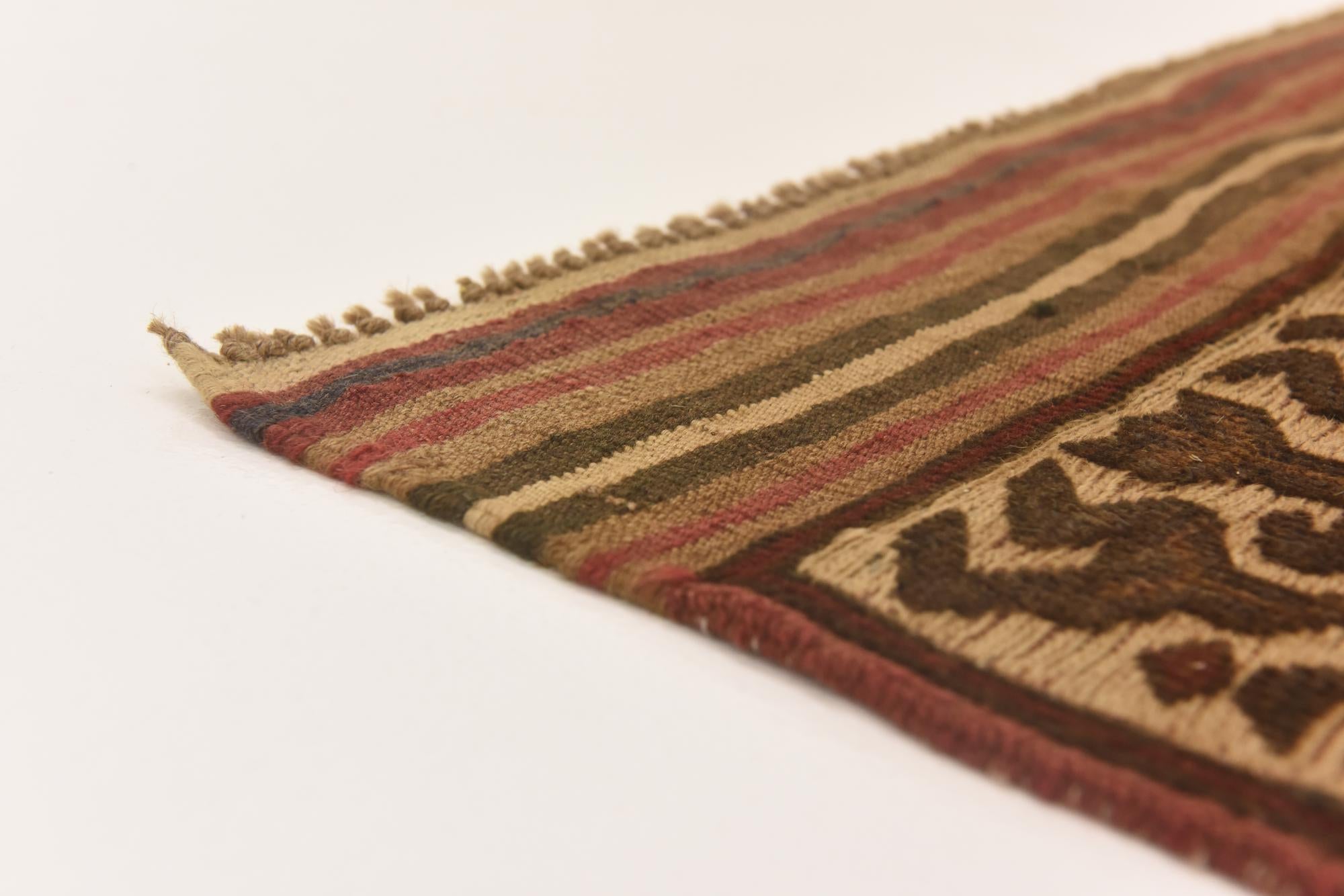 3' 10 x 6' 1 Hand Knotted Sumak Wool Rug