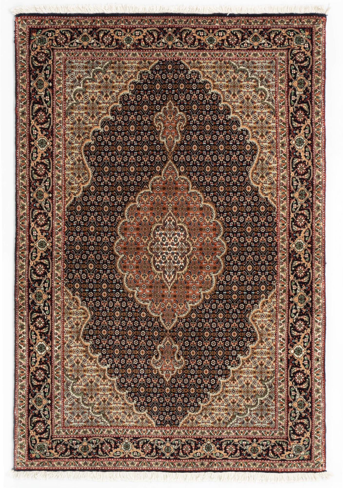 3' 4 x 4' 11 Tabriz Mahi Rug