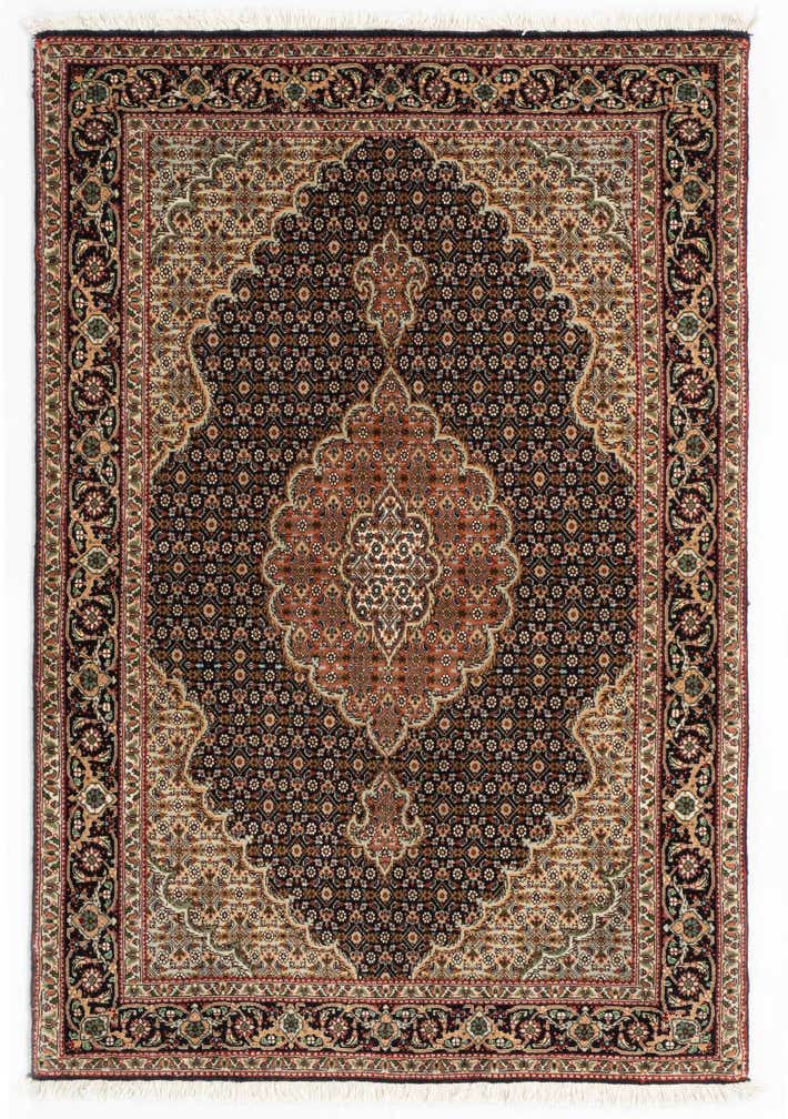 3' 4 x 4' 11 Tabriz Mahi Rug