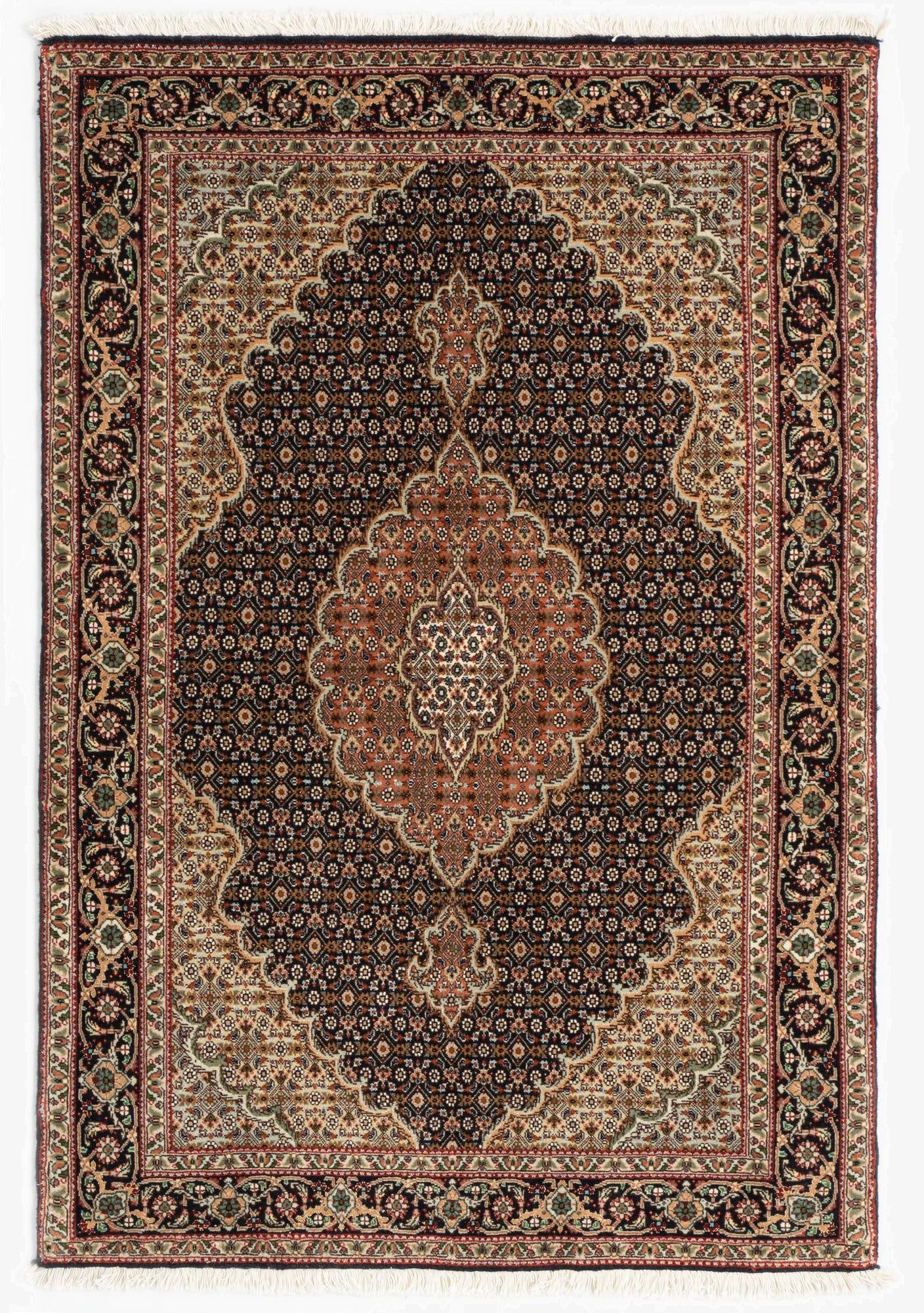 3' 4 x 4' 11 Tabriz Mahi Rug