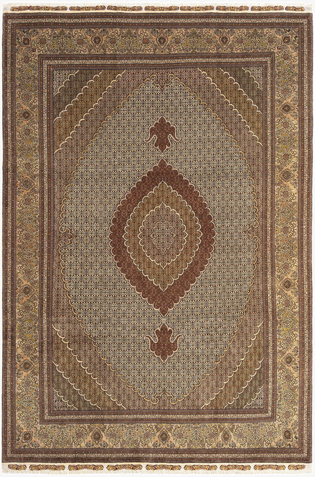 8' 2 x 11' 10 Tabriz Mahi Rug