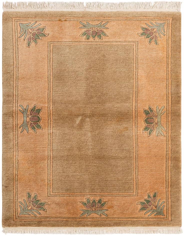 Detail image of 3' 2 x 5' 2 Hand Knotted Tibet Wool Rug