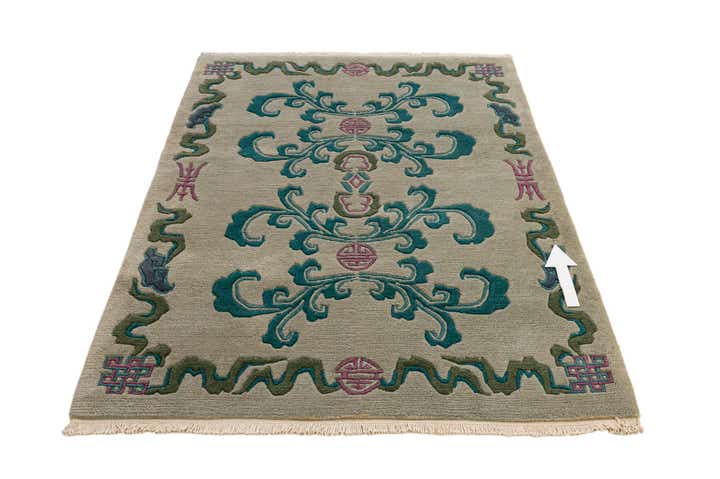 4' 2 x 6' Hand Knotted Tibet Wool Rug