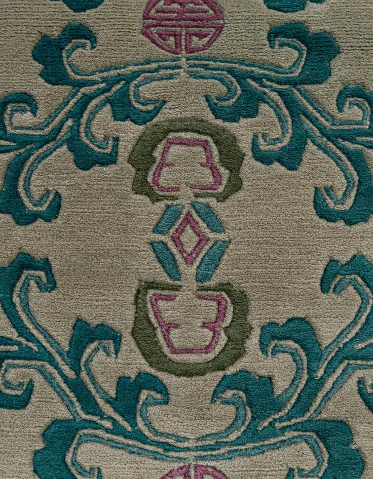 Detail image of 4' 2 x 6'  Hand Knotted Tibet Wool Rug