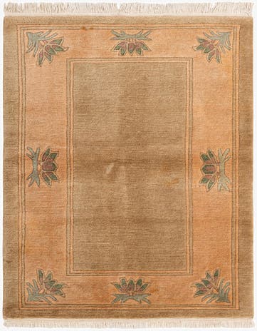 2' 7 x 4' 7 Hand Knotted Tibet Wool Rug