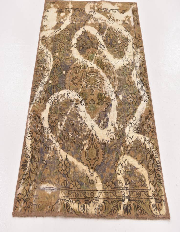 Detail image of 3' x 4' 2  Hand Knotted Ultra Vintage Persian Wool Rug