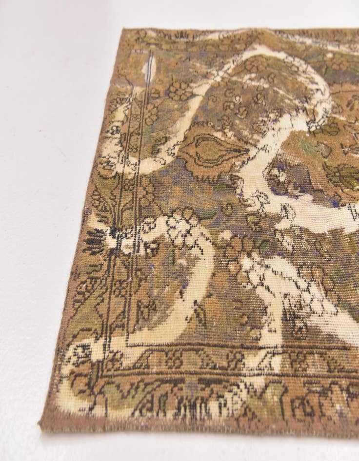 Detail image of 3' x 4' 2  Hand Knotted Ultra Vintage Persian Wool Rug