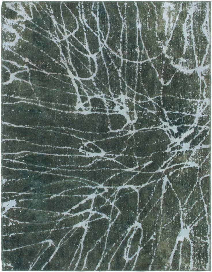 Detail image of 4' 2 x 6' Hand Knotted Ultra Vintage Persian Wool Rug
