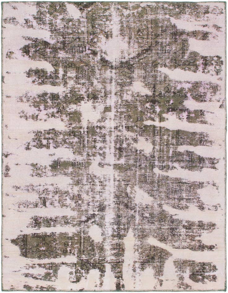 Detail image of 4' 9 x 7' 2 Hand Knotted Ultra Vintage Persian Wool Rug