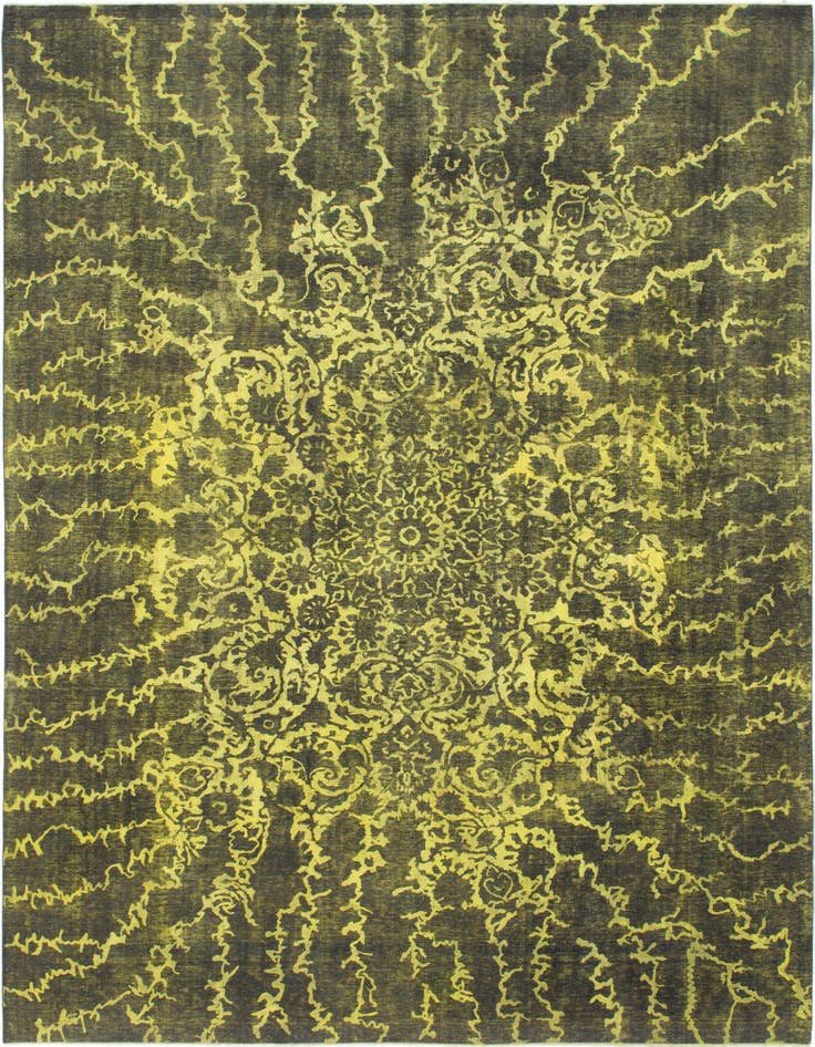 Detail image of 9' 9 x 13' 9 Hand Knotted Ultra Vintage Persian Wool Rug