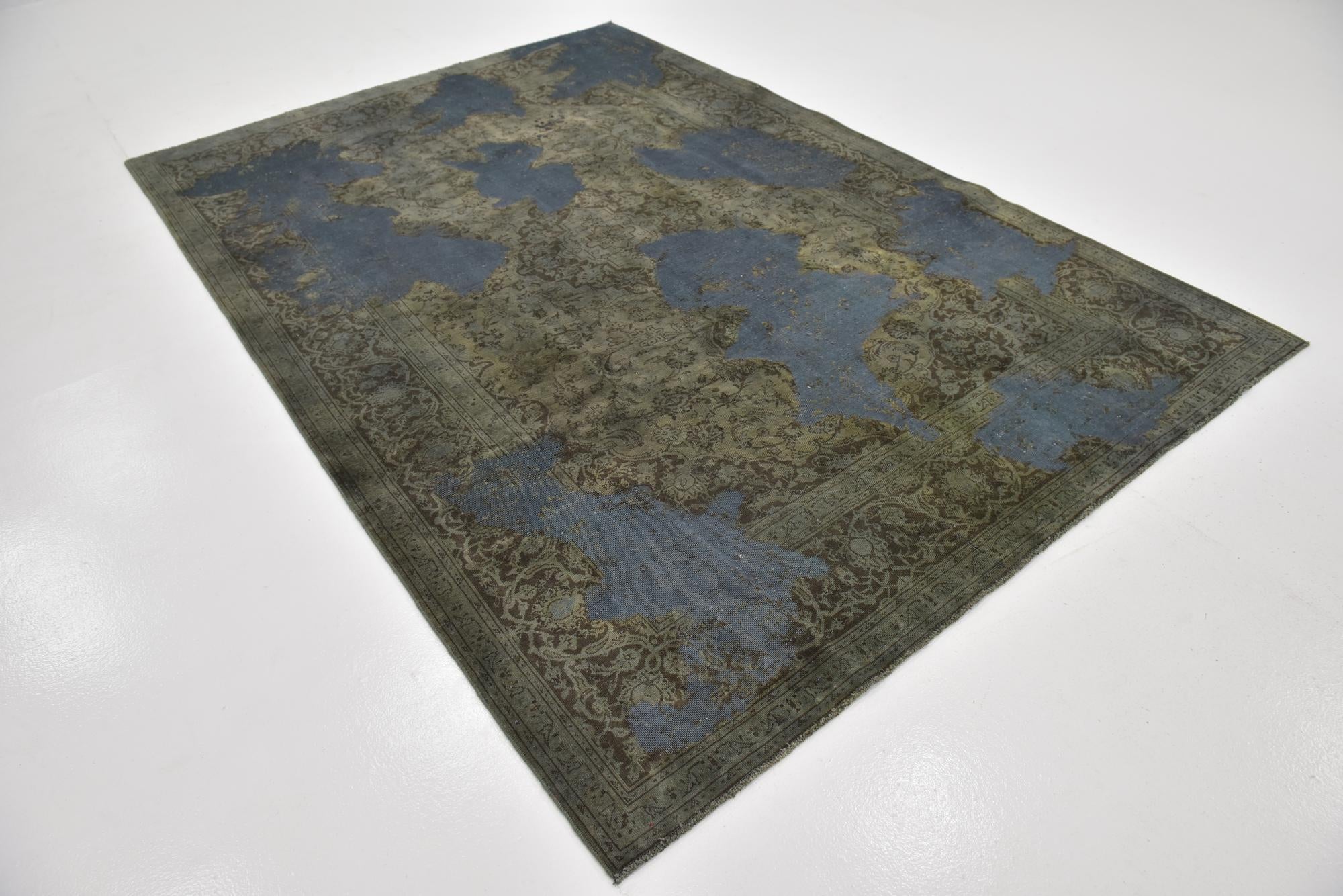 6' 6 x 9' 7 Hand Knotted Ultra Vintage Persian Wool Rug