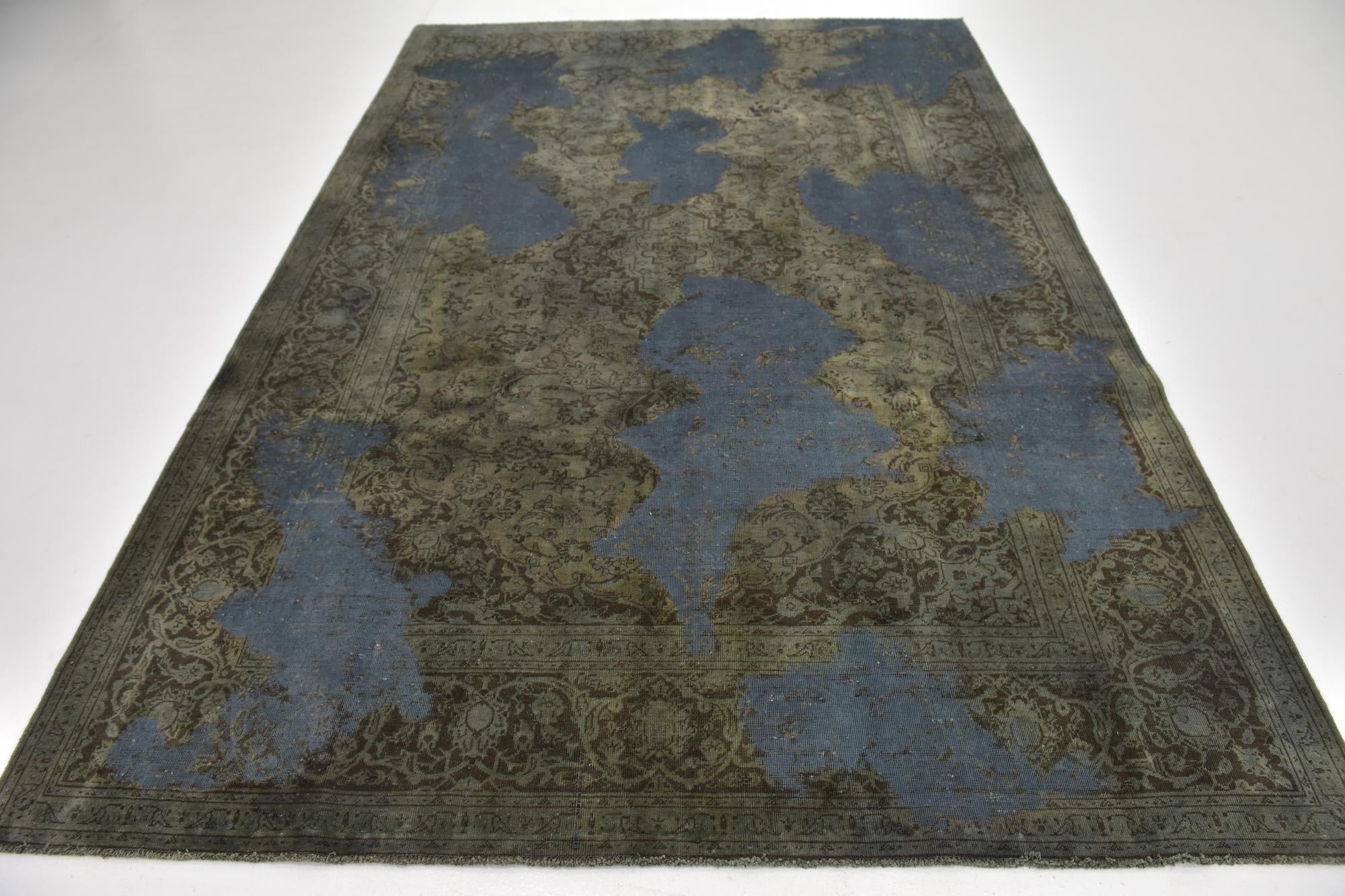 6' 6 x 9' 7 Hand Knotted Ultra Vintage Persian Wool Rug