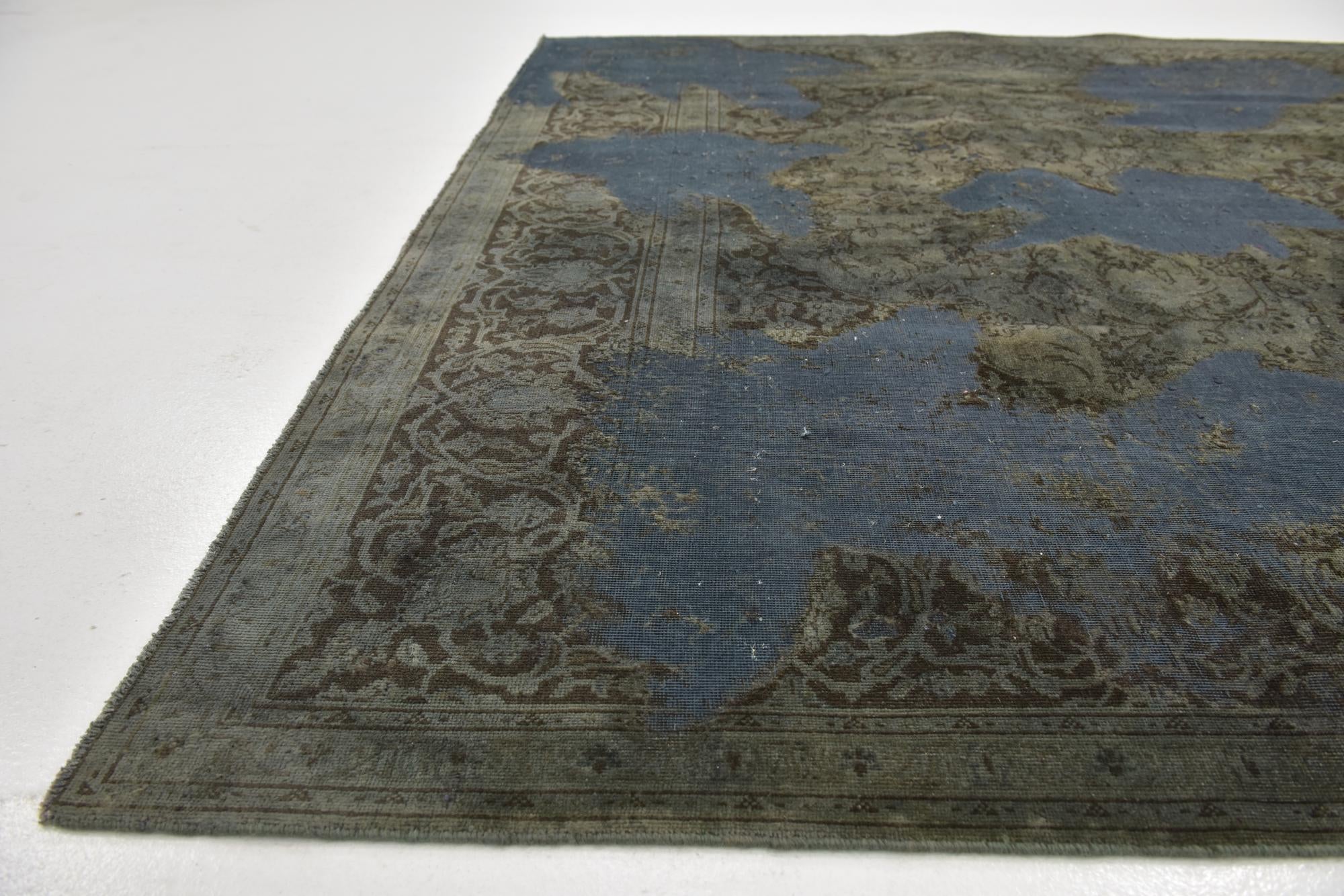 6' 6 x 9' 7 Hand Knotted Ultra Vintage Persian Wool Rug