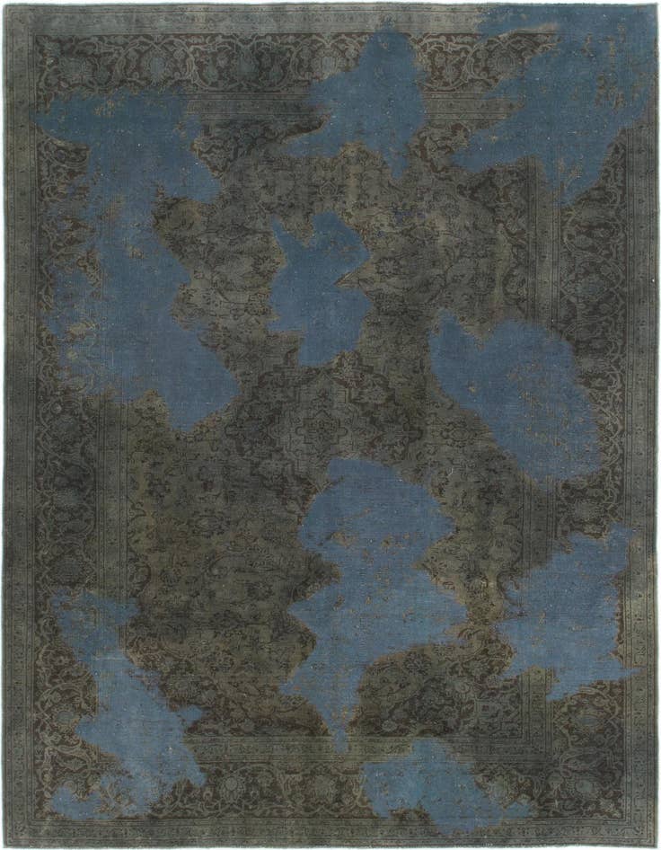 Detail image of 6' 6 x 9' 7 Hand Knotted Ultra Vintage Persian Wool Rug