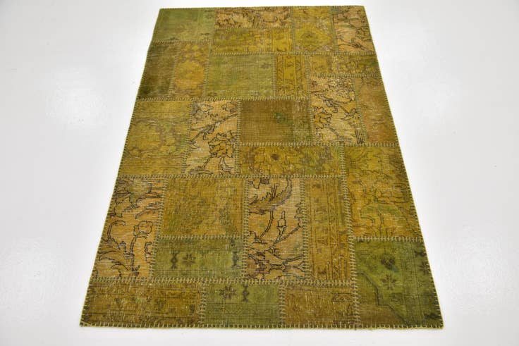 Detail image of 3' 7 x 5' 4 Hand Knotted Ultra Vintage Persian Wool Rug