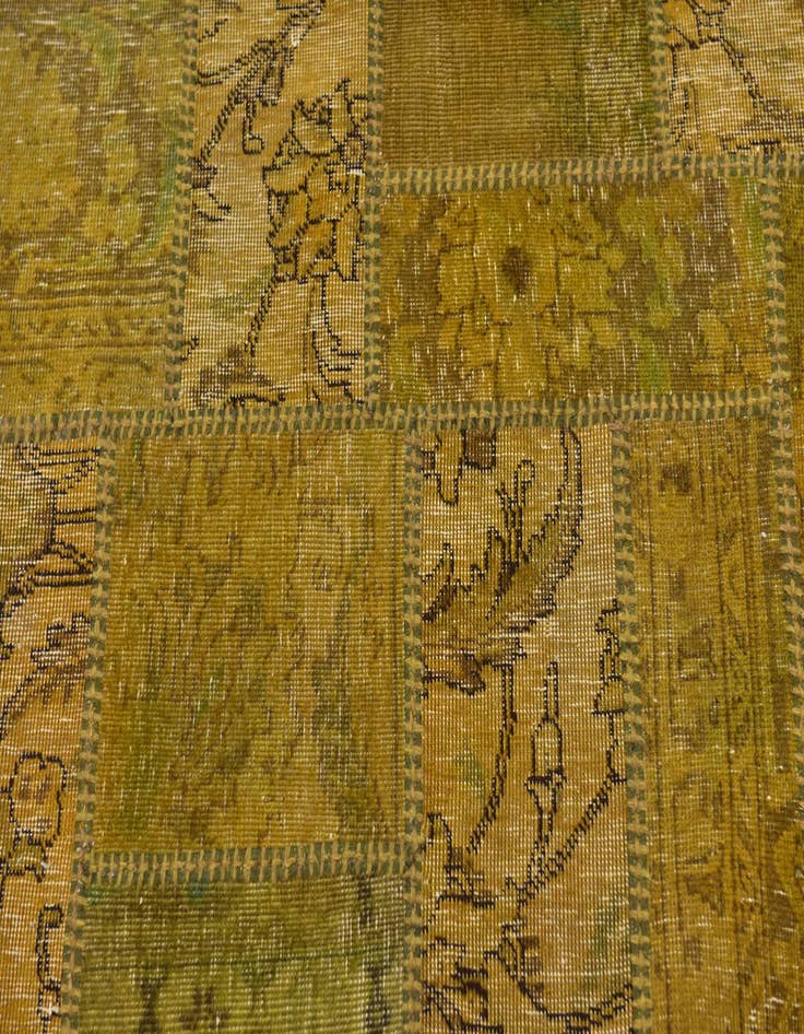 Detail image of 3' 7 x 5' 4  Hand Knotted Ultra Vintage Persian Wool Rug