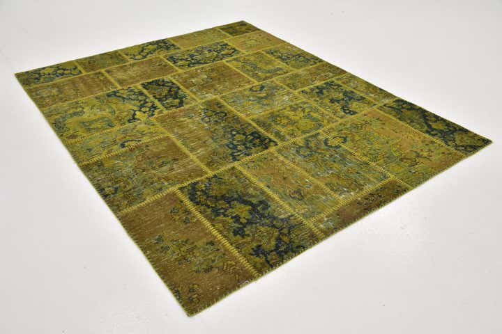 5' 8 x 7' Hand Knotted Ultra Vintage Persian Wool Rug