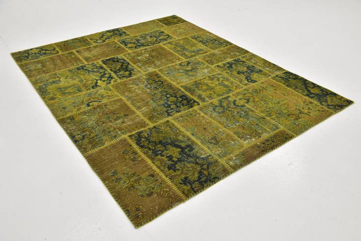 Detail image of 5' 8 x 7' Hand Knotted Ultra Vintage Persian Wool Rug