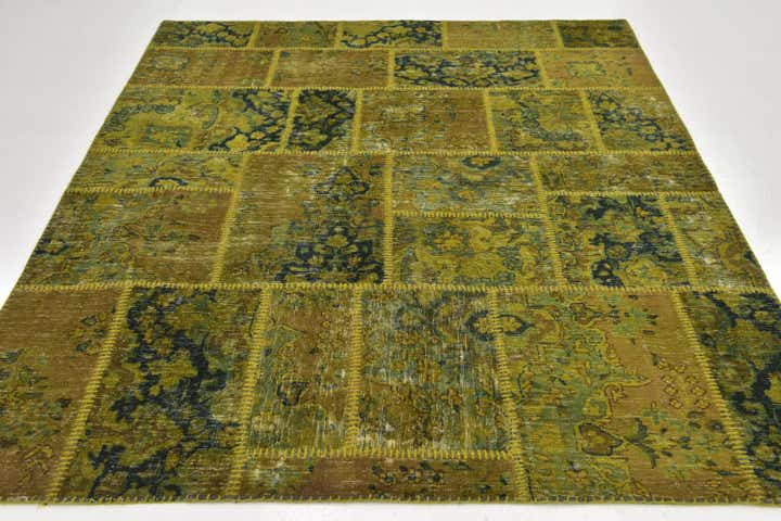 5' 8 x 7' Hand Knotted Ultra Vintage Persian Wool Rug