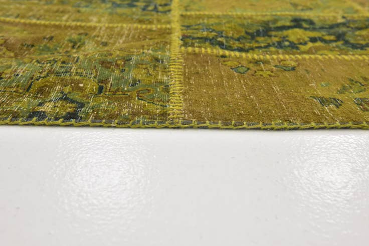 Detail image of 5' 8 x 7' Hand Knotted Ultra Vintage Persian Wool Rug