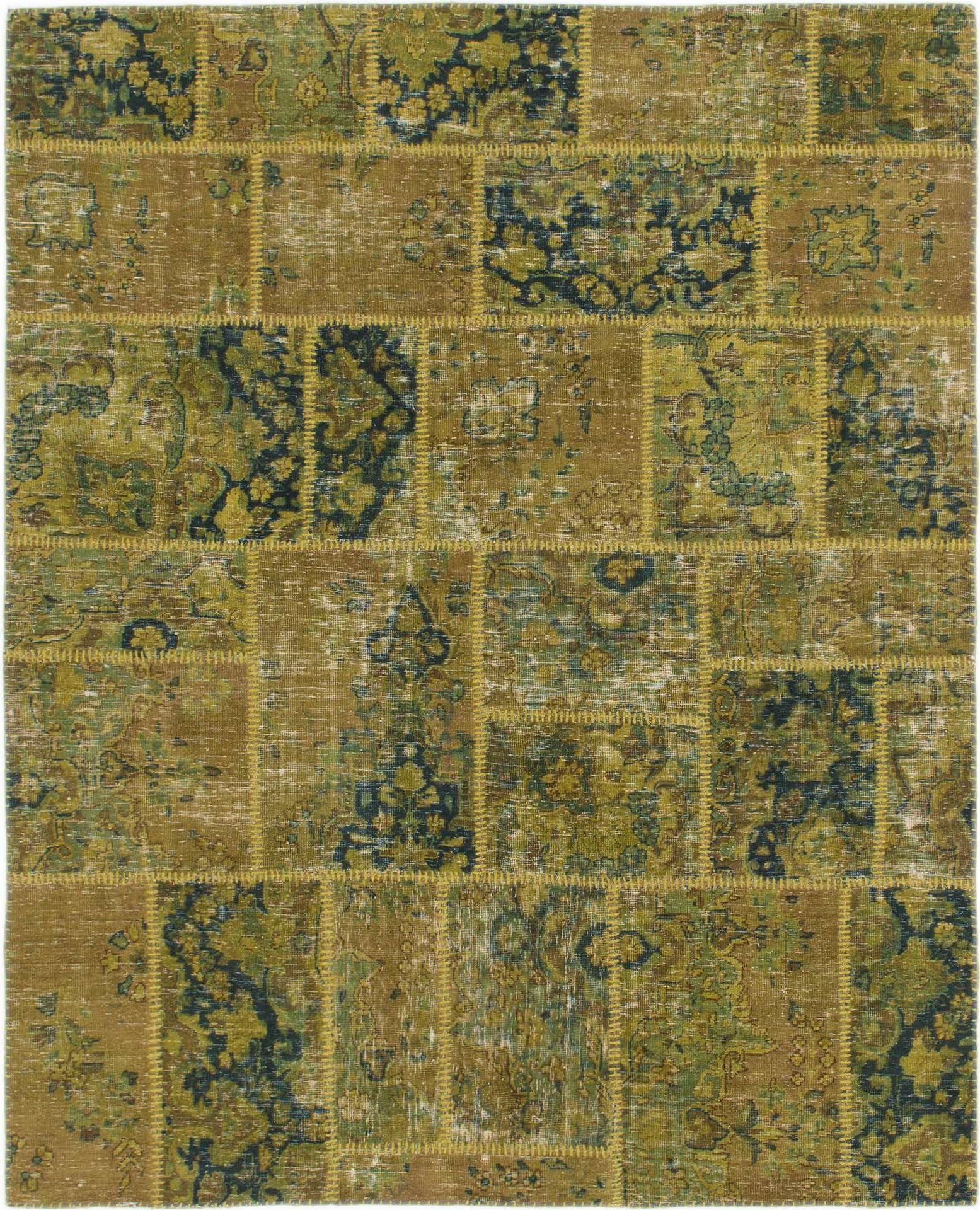 5' 8 x 7' Hand Knotted Ultra Vintage Persian Wool Rug
