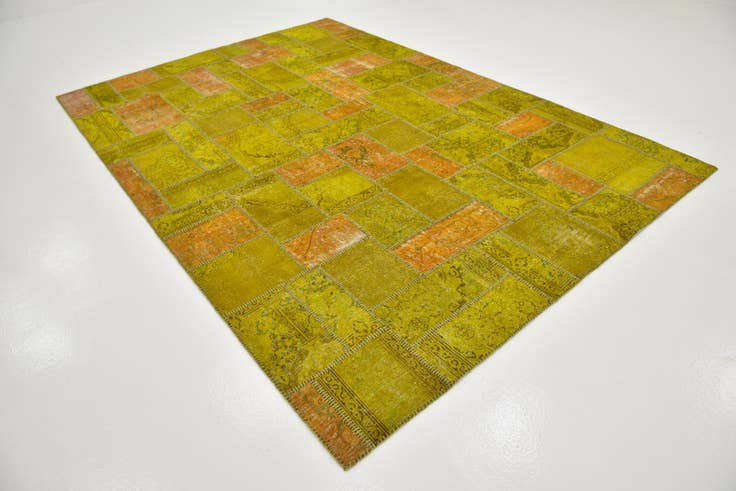 Detail image of 7' 2 x 10' 5 Hand Knotted Ultra Vintage Persian Wool Rug