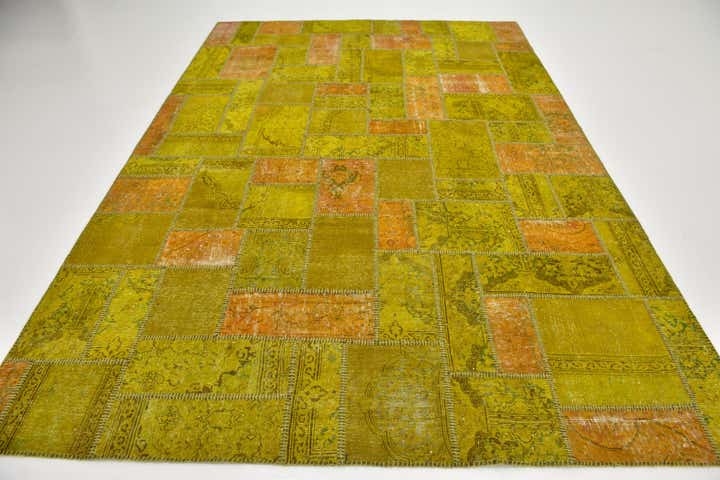 7' 2 x 10' 5 Hand Knotted Ultra Vintage Persian Wool Rug