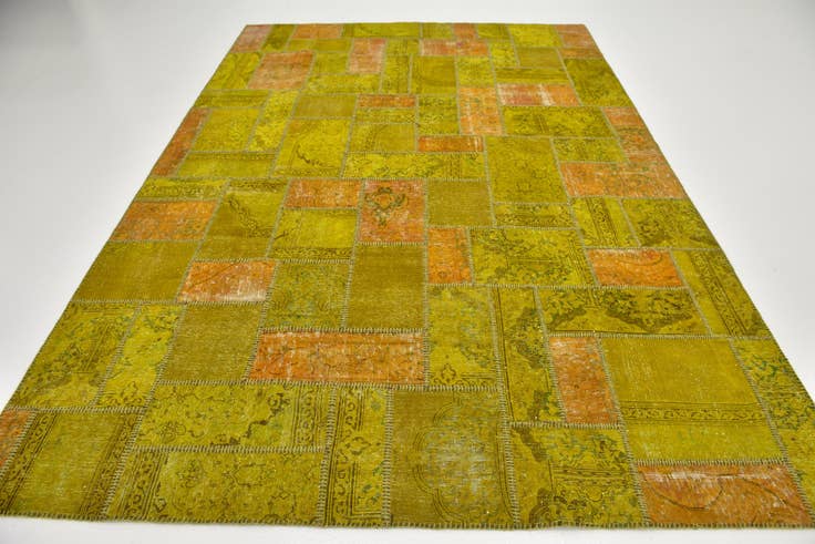 Detail image of 7' 2 x 10' 5 Hand Knotted Ultra Vintage Persian Wool Rug