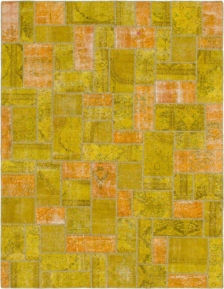 Detail image of 7' 2 x 10' 5 Hand Knotted Ultra Vintage Persian Wool Rug