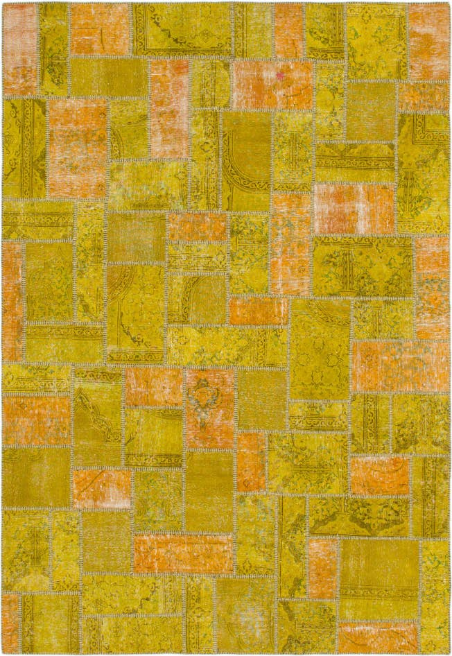 Detail image of 7' 2 x 10' 5 Hand Knotted Ultra Vintage Persian Wool Rug