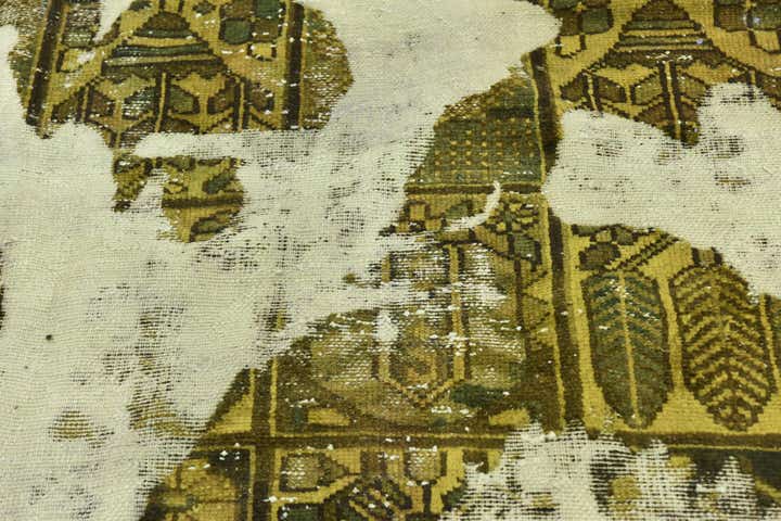 6' x 8' 9 Hand Knotted Ultra Vintage Persian Wool Rug
