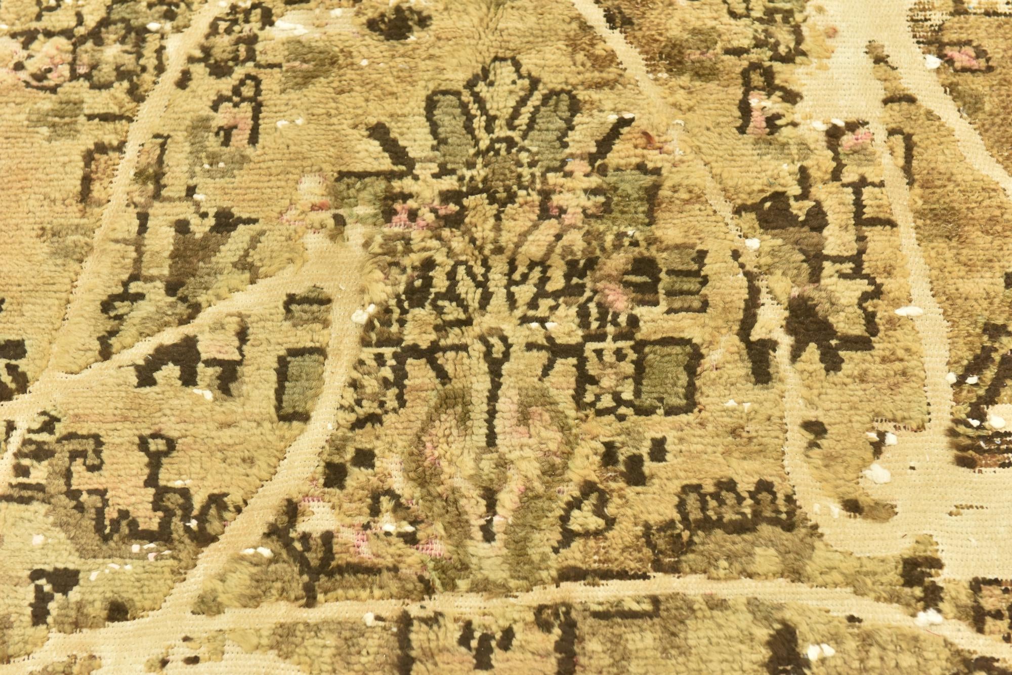 5' 3 x 6' 8 Hand Knotted Ultra Vintage Persian Wool Rug