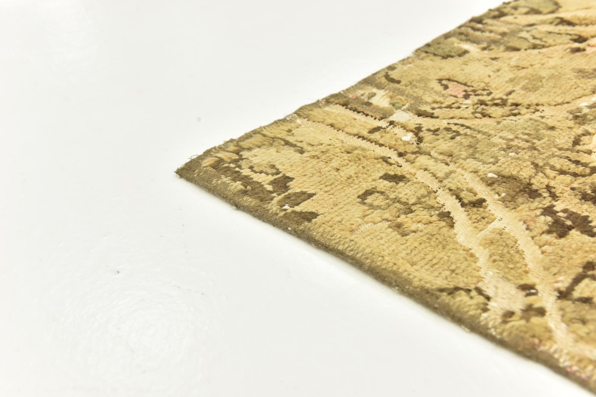 5' 3 x 6' 8 Hand Knotted Ultra Vintage Persian Wool Rug