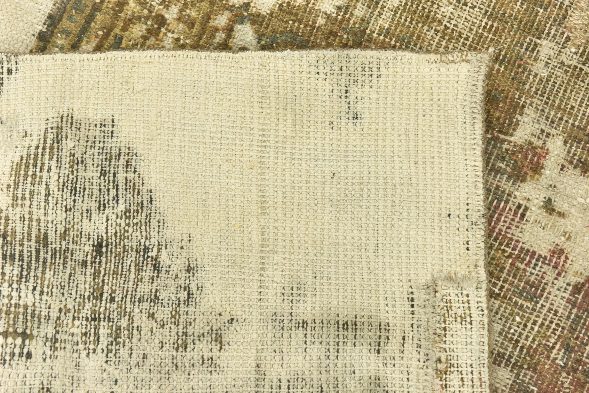 4' 3 x 6' 10 Hand Knotted Ultra Vintage Persian Wool Rug