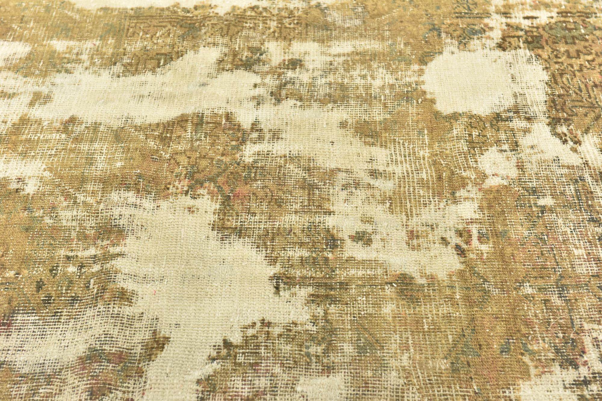 4' 3 x 6' 10 Hand Knotted Ultra Vintage Persian Wool Rug