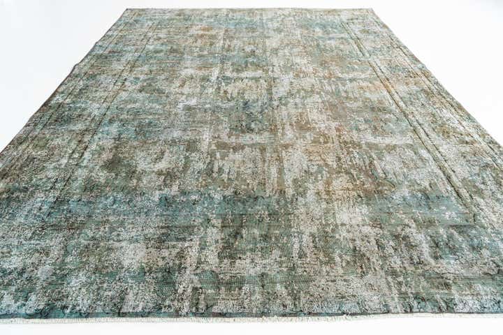 9' 7 x 12' 10 Hand Knotted Ultra Vintage Persian Wool Rug