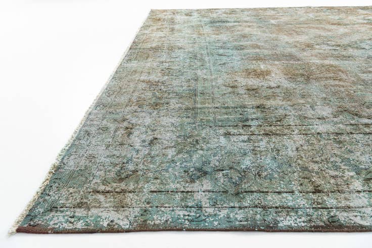 Detail image of 9' 7 x 12' 10 Hand Knotted Ultra Vintage Persian Wool Rug