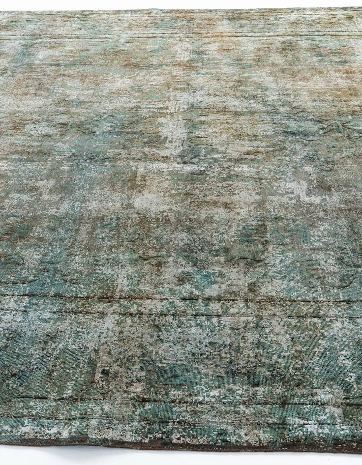 Detail image of 9' 7 x 12' 10  Hand Knotted Ultra Vintage Persian Wool Rug